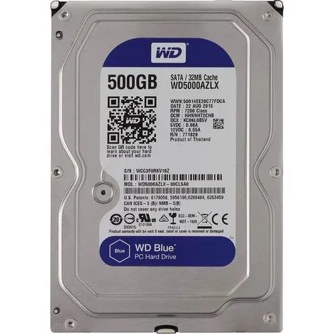 WD 500GB (WD5000AZLX)