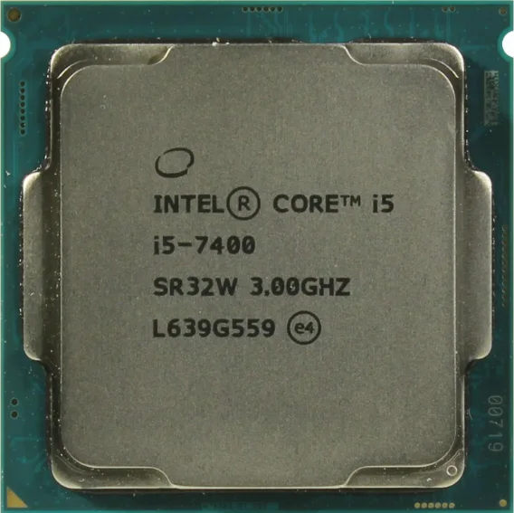 Intel Core i5-7400 3 GHz/4core/SVGA HD Graphics 630/1+6Mb/65W/8 GT/s LGA1151, фото 1