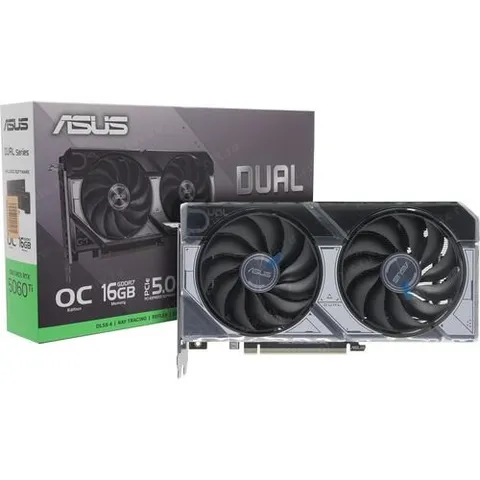 ASUS GeForce RTX 5060 Ti DUAL OC, 16 GB GDDR7, 128 bit, 3xDisplayPort, HDMI<90YV0MH0-M0NA00>(NEW)
