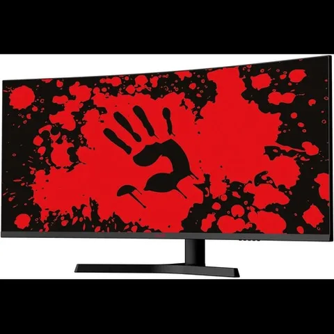Монитор 34" BLOODY MN340W VA 3440x1440, 180 Гц, 5 мс, 21:9, 300 кд/м², 1xHDMI, DisplayPort, USB Type-C, изогнутый экран, Flicker Free, Low Blue Light, HDR10, черный MN340W