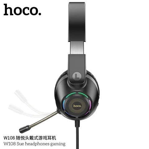 HOCO W108 Sue чёрный, проводная 6931474799418