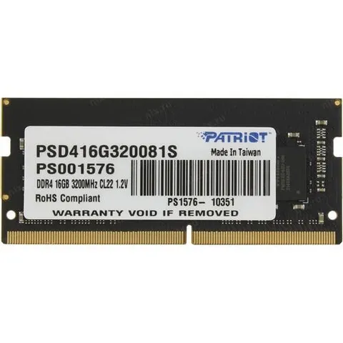 SODIMM DDR4 16GB 3200MHZ PATRIOT (PSD416G320081S) (NEW)