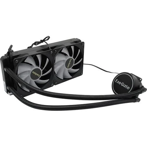 EXEGATE BLACK WATER-240V2.PWM.RGB, фото 1
