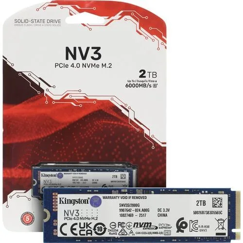 SSD M.2 NVME 2000GB KINGSTON (SNV3S/2000G) (98%)(800Ч), фото 1