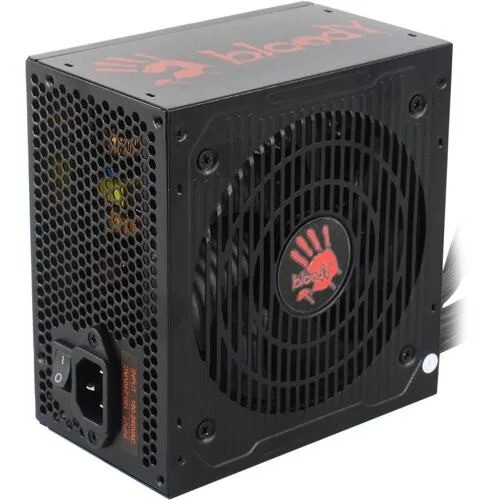 Bloody BD-PS600W, 600Вт, 80 PLUS белый, 120мм, черный BD-PS600W (NEW), фото 1