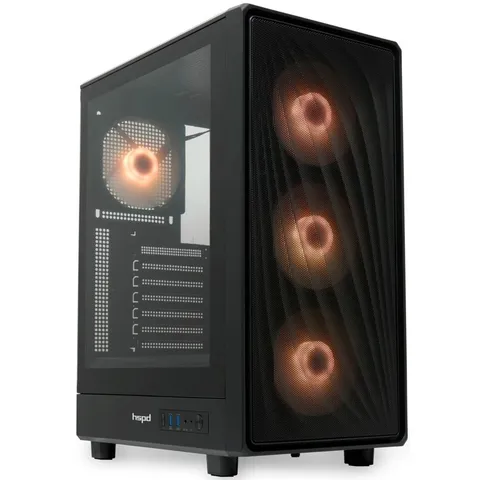 HSPD M510-TGBK-ARGB BLACK (4X120MM) (NEW)
