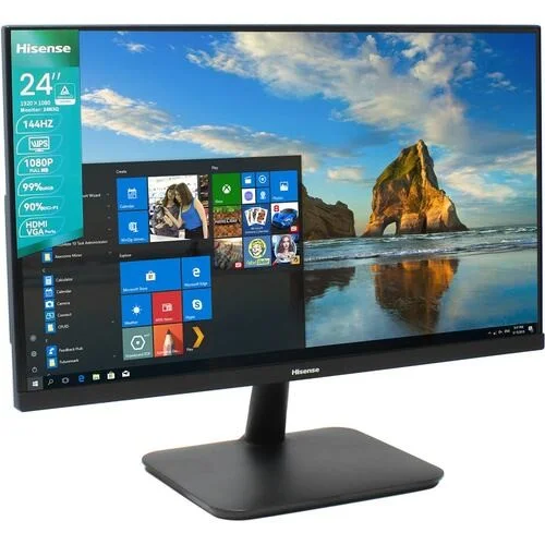 Монитор 23.8" Hisense 24N3Q IPS 1920x1080, 144 Гц, 5 мс, 16:9, 250 кд/м², HDMI 1.4, VGA, черный 24N3Q, фото 1